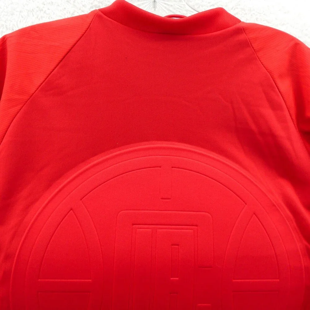 LA Clippers Jacket Mens Large Red Warm Up Team Issue Adidas NBA Deadstock‎ New